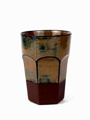 El yapımı stoneware bardak